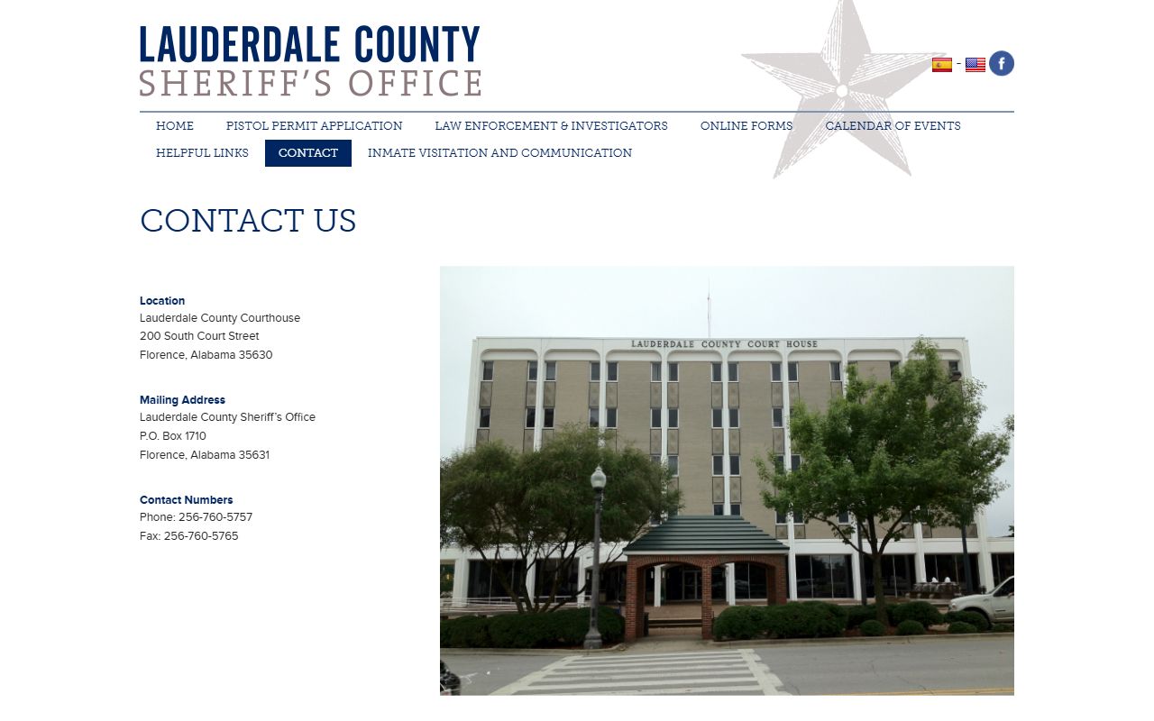 Lauderdale County jail mugshots sheriff contact source